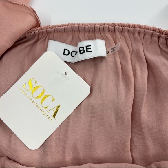 DO+BE‎ Off the Shoulder Ruffle Sleeveless Top in Dusty Rose Color NWT - Picture 8 of 8